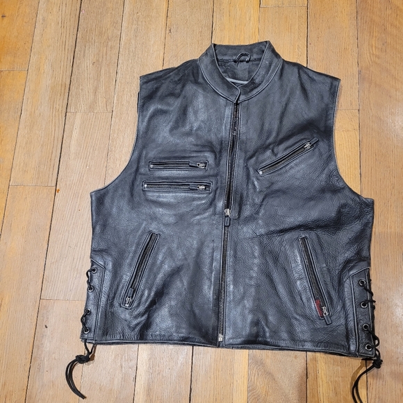 Jackets & Blazers - Milwaukee Heavy Duty Distressed Leather Vest